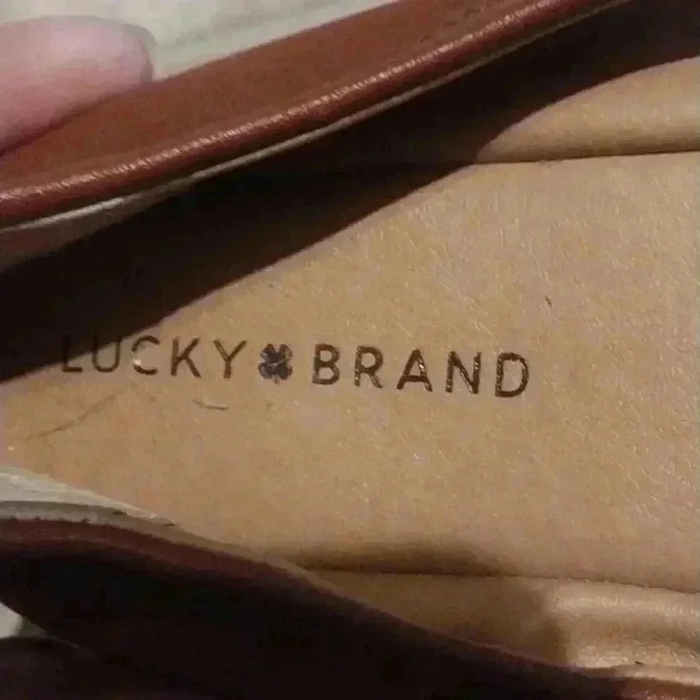 Lucky Brand Emmie Ballet  Stitched Back Flat Size 3.5